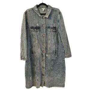 Blue Tribal Jeans Women's Denim Duster Jacket